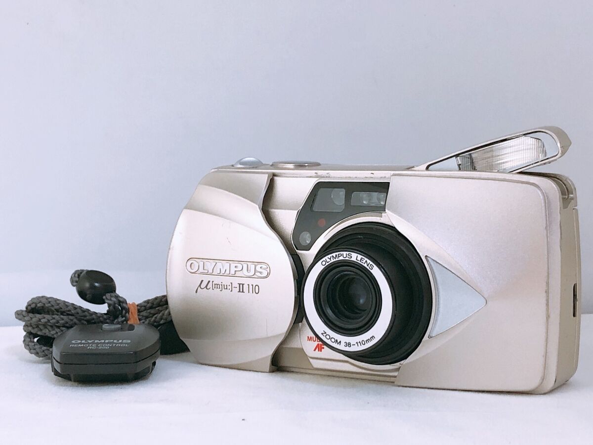 7,980円【完動品】OLYMPUS μ-II 115 vf フィルムカメラ リモコン付き